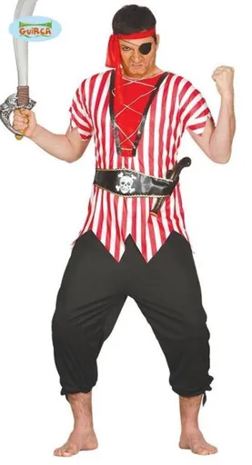 Kostým PIRÁT - VEL. L 52-54 - GUIRCA