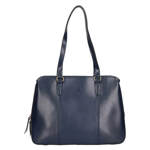 Elegantní dámská kožená kabelka Katana Paloma - modrá