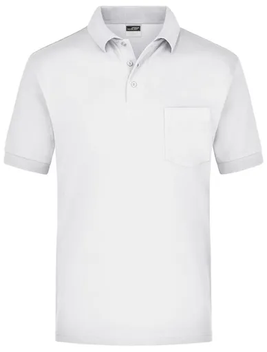 James & Nicholson (Daiber) Pánská polokošile s kapsičkou JN026 - Bílá | 3XL