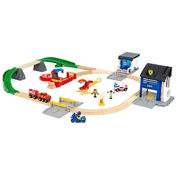 BRIO WORLD 36025 Vlaková sada záchranářského týmu  (7312350360257)