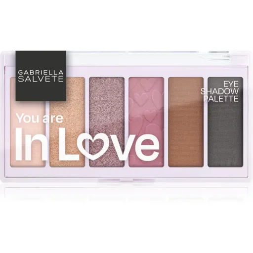 Gabriella Salvete Eyeshadow 6 Shades Palette paleta očních stínů odstín You are in Love 12 g