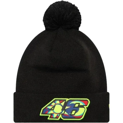 New Era VR46 GRAPHIC OVERLAY CUFF BEANIE Zimní čepice, černá, velikost UNI