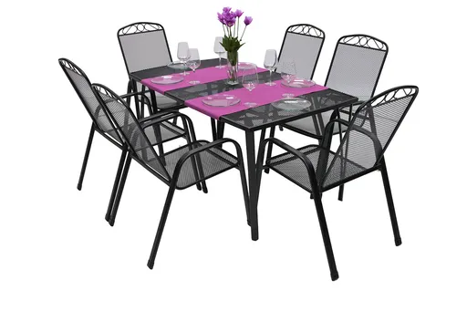 Zahradní kovová sestava RIVER 1+6