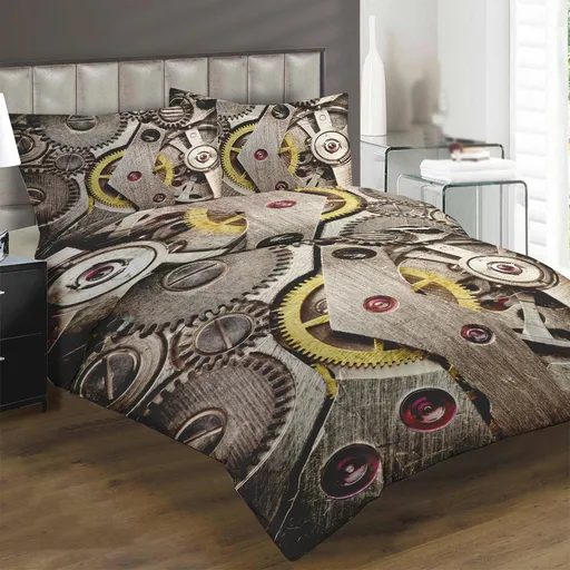 IMPAR Povlečení Hodinkový strojek 200x140 cm (Rozměr : 1x150/200 + 1x60/50)