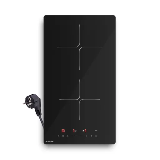 Klarstein PowerGlide indukční varná deska | Moderní, kompaktní a výkonná | 2 varné zóny | 3500 W | 30 cm