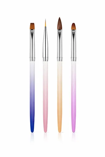 Sada štětců na nehty - 4 ks