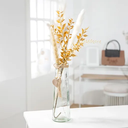 Gilde Skleněná váza Srdce, kónická