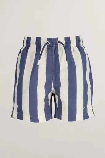 PLAVKY GANT BLOCK STRIPE SWIM SHORTS DUSTY NAVY