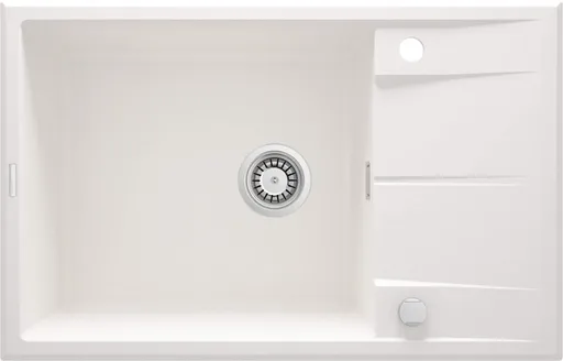 DEANTE Eridan alabaster Granitový dřez s odkapávačem ZQE_A11B