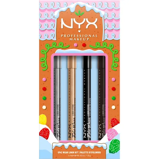 NYX Professional Makeup Gingerbaddie Land Epic Liner dárková sada na oči