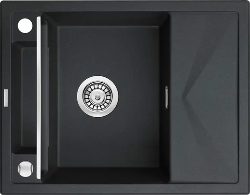 DEANTE Magnetic grafit metalic Magnetic Granitový dřez s odkapávačem ZRM_G11A