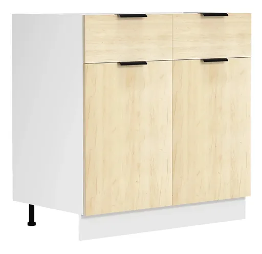 VCM Spodní skříňka se zásuvkou 80 cm "Fasola", Dub medový