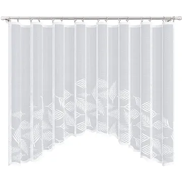 MyBestHome Dekorační oblouková krátká záclona ARECA bílá 300x150 cm (5907613817696)