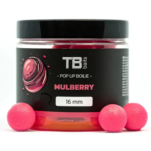 Tb baits plovoucí boilie pop-up mulberry + nhdc 65 g - 16 mm