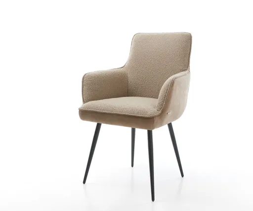 Jídelní židle Heira-Flex podnož zúžená kovová černá smíšené