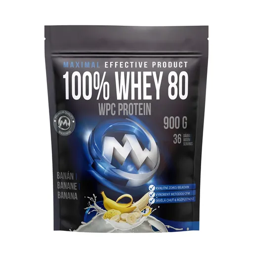 MAXXWIN PROTEIN 100% WHEY 80 900 g banán