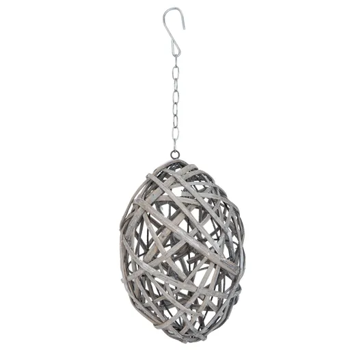 Dekorace závěsné ratanové vejce - Ø 20*30 cm 6RO0329