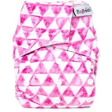 Bobánek Kapsová extra jemná AIO plenka Premium suchý zip Trojúhelníčky (1KPPZM)