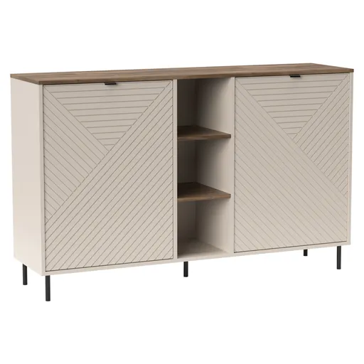 Komoda s policemi EYCO, světle béžová