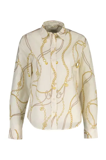 KOŠILE GANT REG PRINTED CTN VOILE SHIRT EGGSHELL