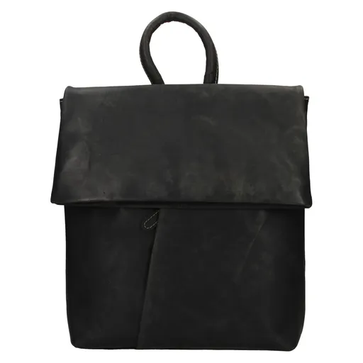 Kožený batoh HGL Town - černá