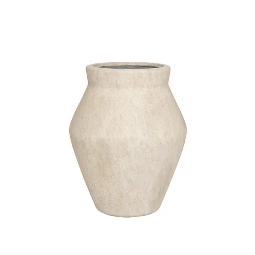 Květináč Fleuri High, béžový travertin, více velkostí - Pottery Pots Velikost: L - ⌀ 61, v. 75 cm