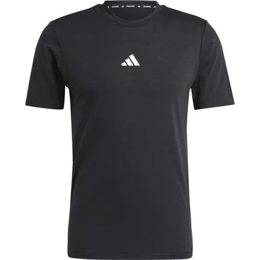 adidas WORK OUT LOGO TEE Pánské tréninkové tričko, černá, velikost XXL