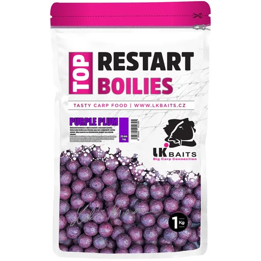 LK Baits Boilie TopRestart Purple Plum 1kg,LK Baits Boilie TopRestart Purple Plum 1kg