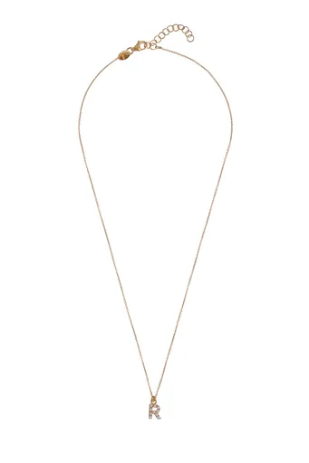 Alisia Pozlacený náhrdelník se Swarovski perličkami "R" AL4258.01.918