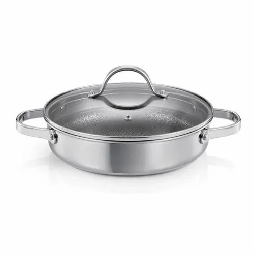 Pánev hluboká SteelCRAFT s poklicí ø 24 cm, 2 úchyty, 24 cm