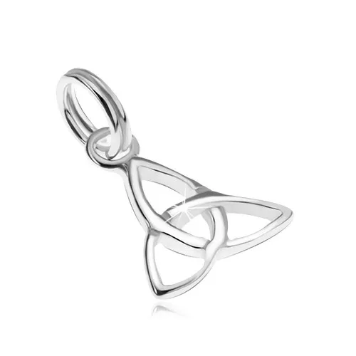 Stříbrný 925 přívěsek, keltský symbol Triquetra