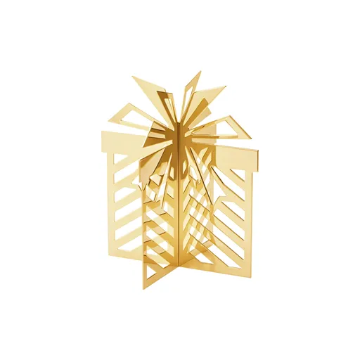 Vánoční ozdoba pozlacená 18 karátovým zlatem, malá - Georg Jensen