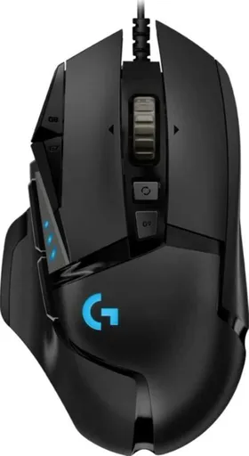 Logitech Herní myš G502 Hero, USB, Drátová USB, 16000 DPI, černá
