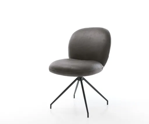 Jídelní židle Nube-Flex antracitová vintage křížová podnož