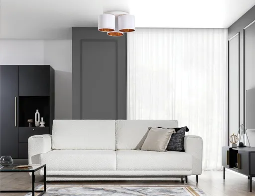 Vespillo 45x45x18cm stropní3 bílý/zlatý