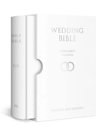 HOLY BIBLE: King James Version (KJV) White Compact Wedding Edition - Collins UK