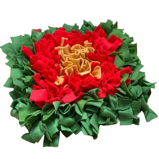 Čmuchacíkoberečky.cz® Čmuchací kobereček extra hustý BAREVNÝ TERČ ŽLUTO-ČERVENO-ZELENÝ 1533/30X2