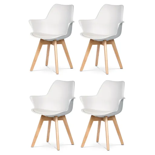 Sada jídelních židlí CT-771 WT, 4 ks