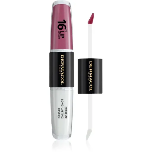 Dermacol 16H Lip Colour dlouhotrvající rtěnka a lesk na rty odstín 07 2x4 ml