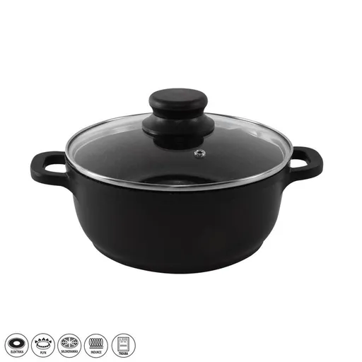 Hrnec GRANDE pr. 24 cm skleněná poklice - ORION