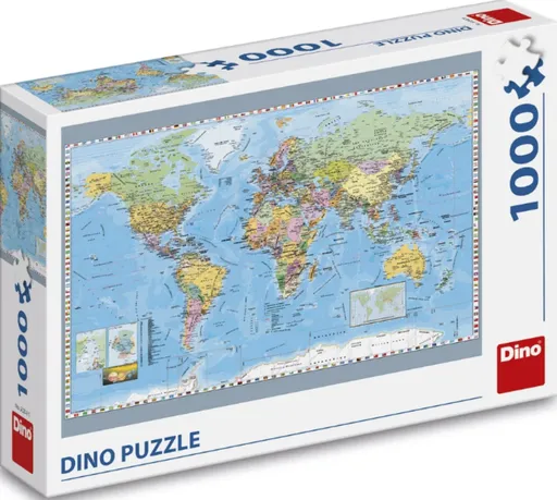 Politická mapa světa 1000 puzzle