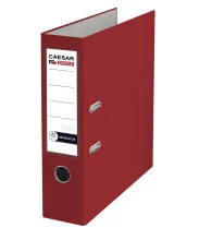 Pořadač A4 8cm pákový PP Imperator Rado vínový prstokroužek bez lišt