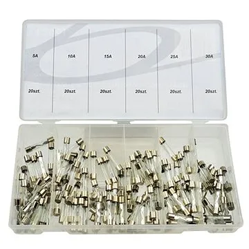 GEKO Sada skleněných pojistek 120 ks (G02816)