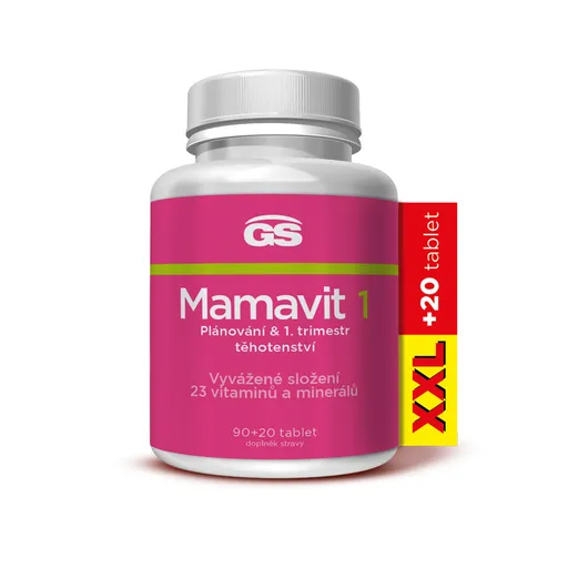 GreenSwan GS Mamavit 1 Plánování a 1. trimestr 90 + 20 tablet XXL