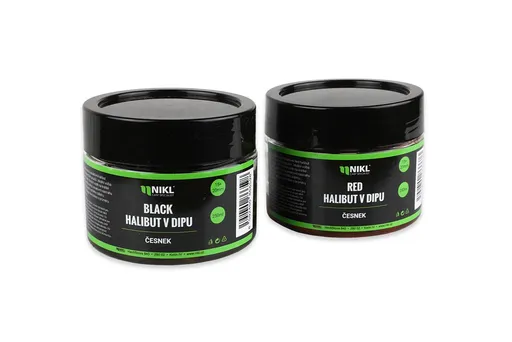Nikl Black halibut pelety v dipu 15+20 mm 250g - Krill Berry,Nikl Black halibut pelety v dipu 15+20 mm 250g - Krill Berry