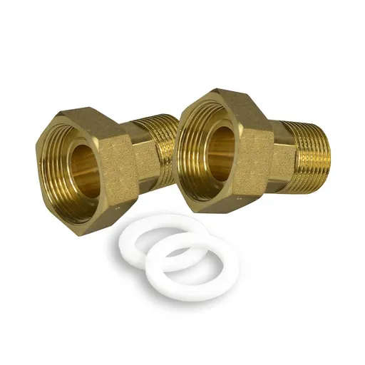 MEREO Klum Šroubení k vodoměru s těsněním 2 ks, 1" CR780