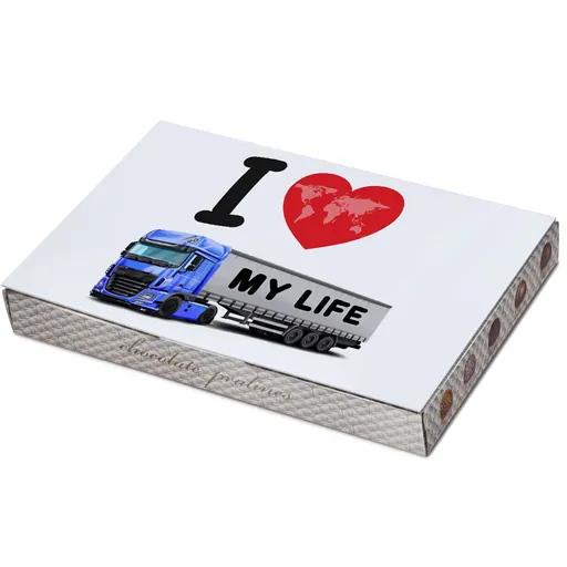 Bonboniéra Kamion – my life (výběr barvy) (Barva kamionu: Modrá)