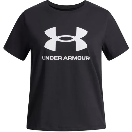 Under Armour BIG LOGO Dívčí triko, černá, velikost M