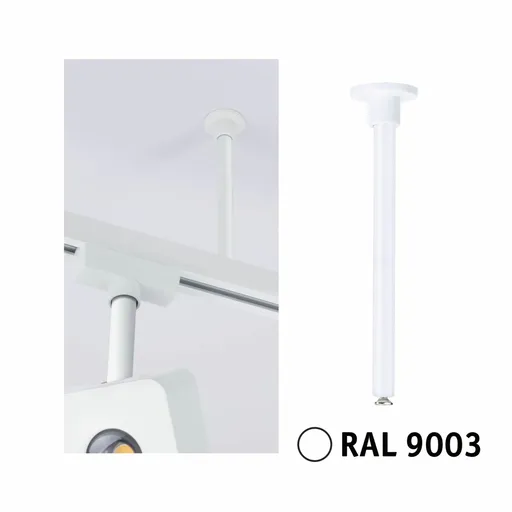 PAULMANN URail příslušenství závěs pro lištu 105mm bílá