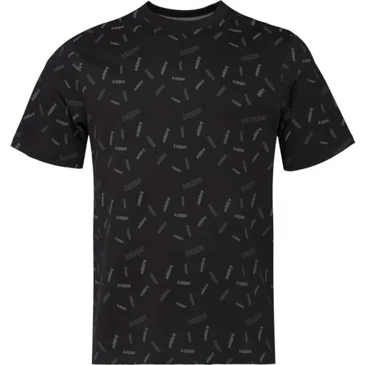 Kappa LOGO FAZZA CELO PRINT Pánské triko, černá, velikost